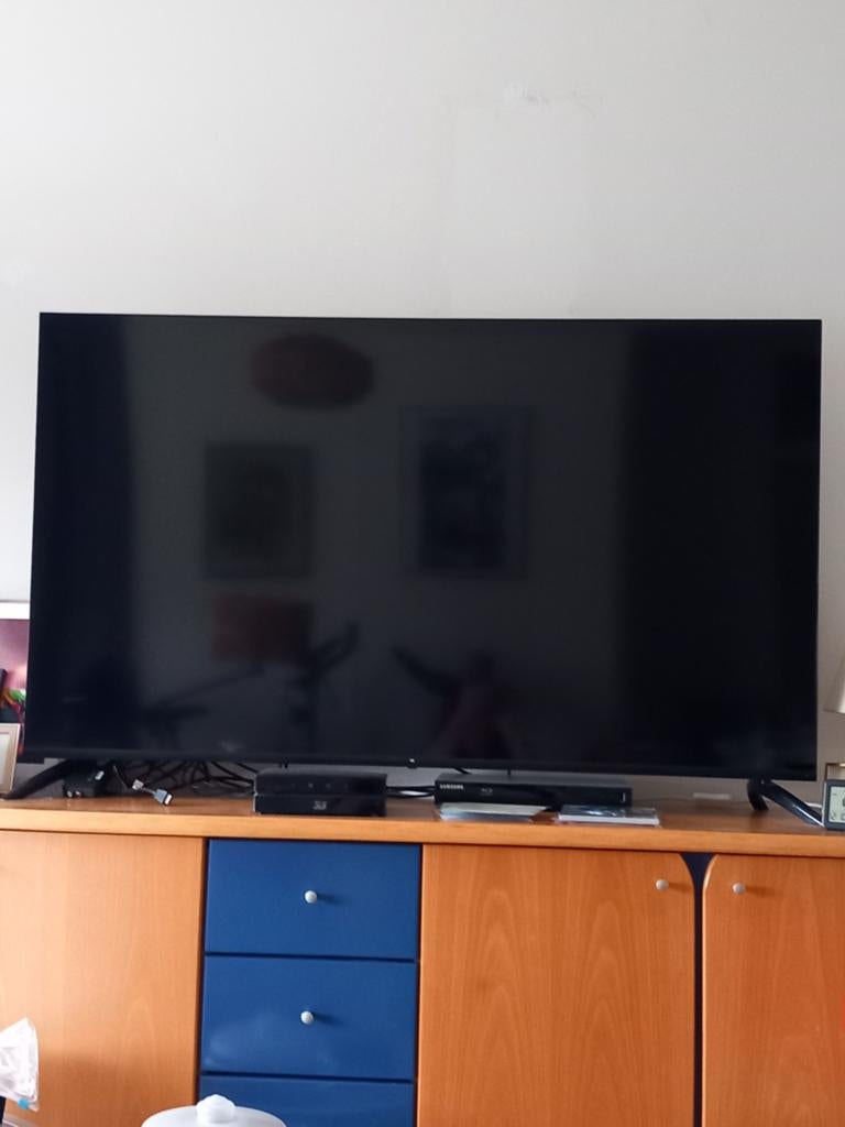 55inch  OK led smart tv van okt. 2023 met origafstbed, LED, 50 Hz, Zo goed als nieuw, 100 cm of meer
