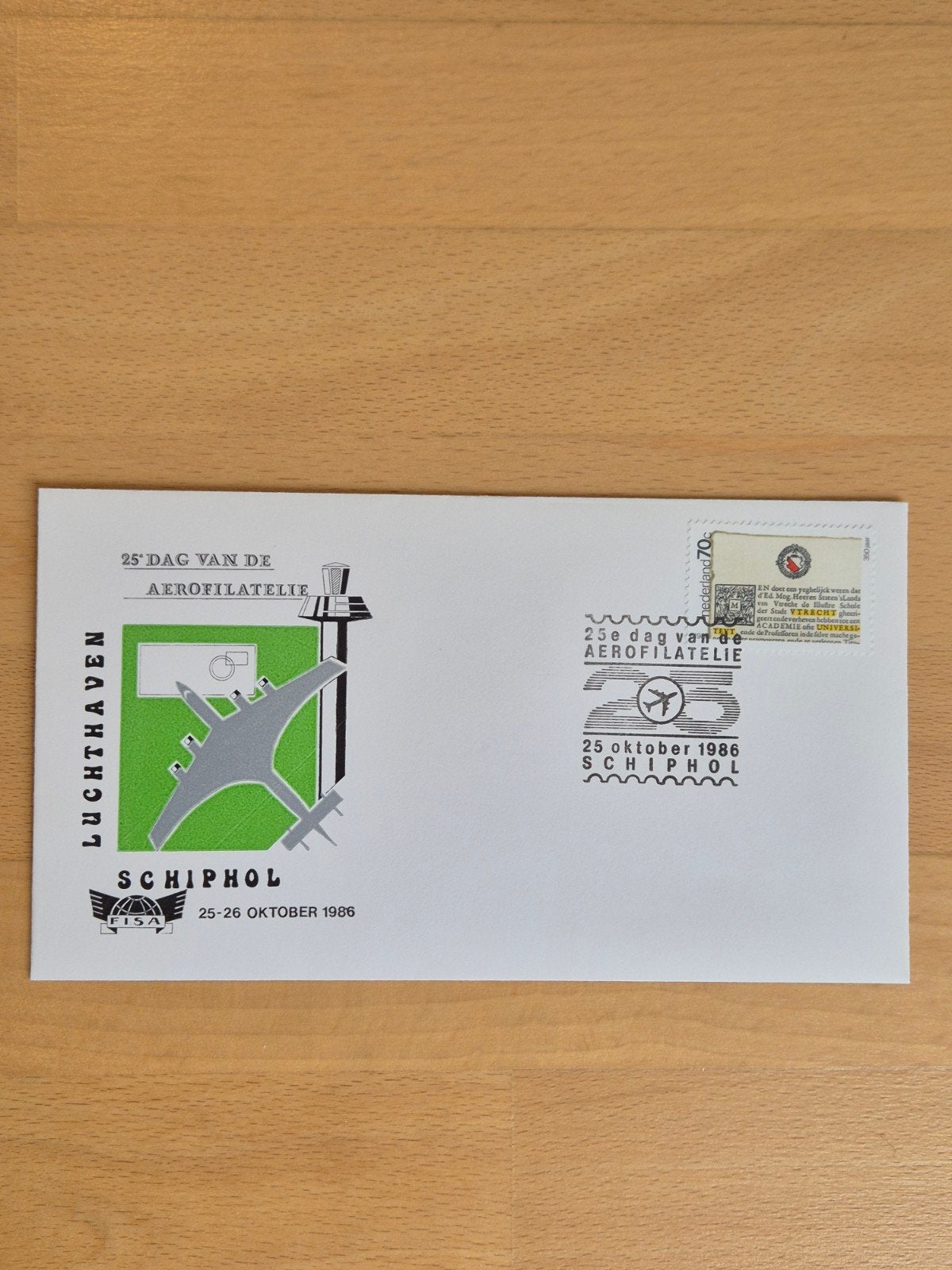 Envelop luchtvaart Schiphol, Ophalen of Verzenden, Envelop