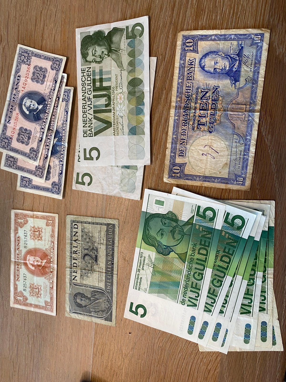 Bankbiljetten, diverse waardes, Postzegels en Munten, Bankbiljetten | Nederland, Ophalen of Verzenden