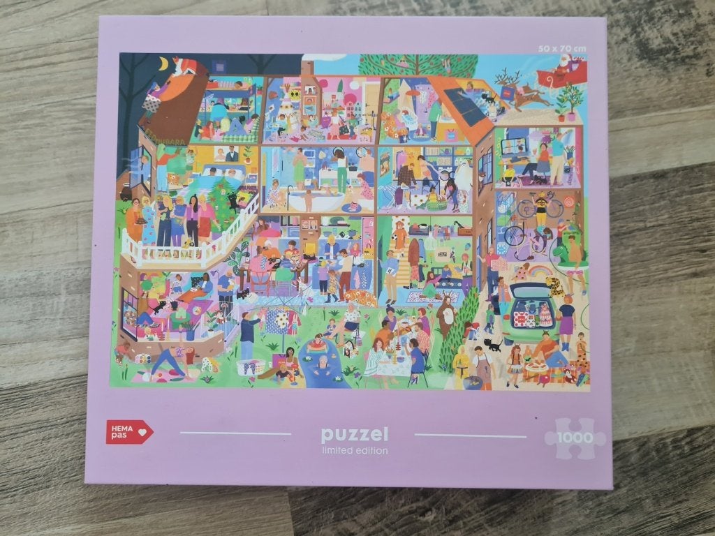 Puzzel Hema 1000 stukjes, Ophalen of Verzenden, 500 t/m 1500 stukjes, Zo goed als nieuw