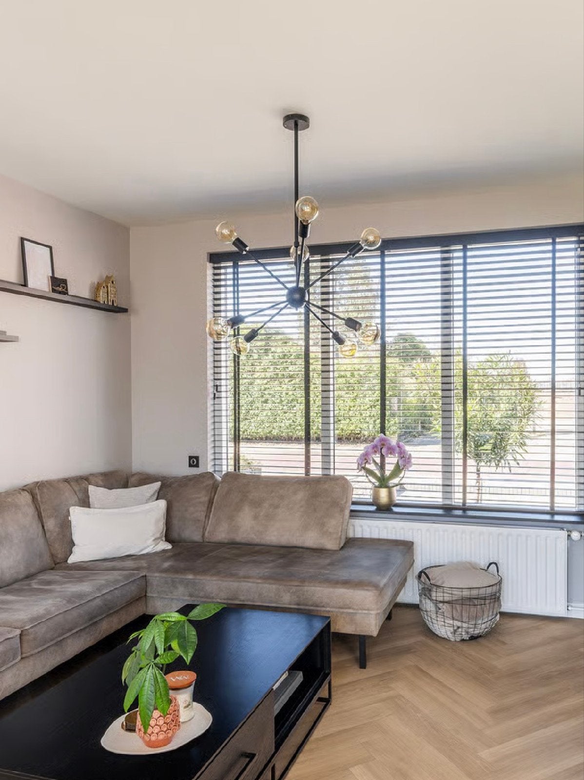 Moderne Bollen Hanglamp - Sputnik Design, Ophalen, Gebruikt, Metaal, E27 (groot)