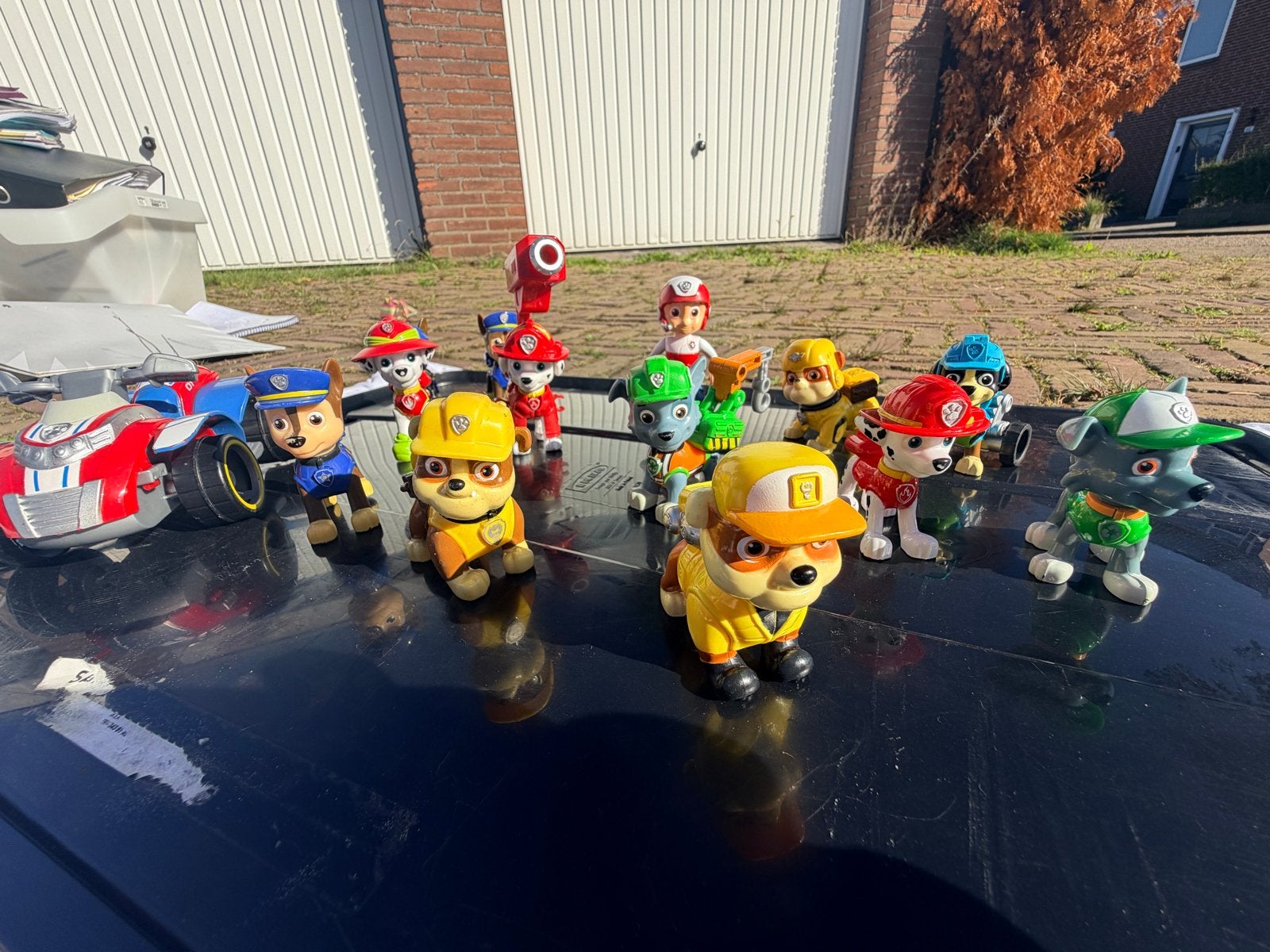 Paw Patrol speelgoed set - Avonturenbaas en voertuigen, Ophalen, Gebruikt