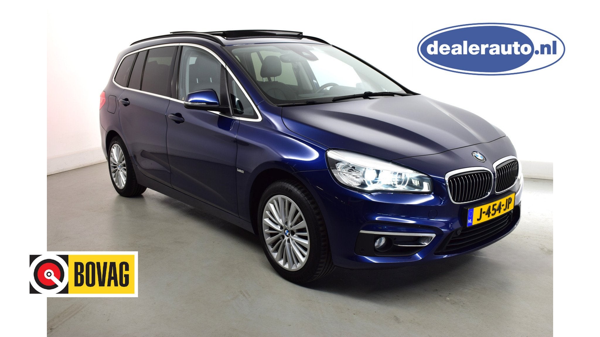 BMW 2 Serie Gran Tourer 218i High Executive 7p-LEDER-CAMERA-, Auto's, 136 pk, Gebruikt, 7 stoelen, Leder