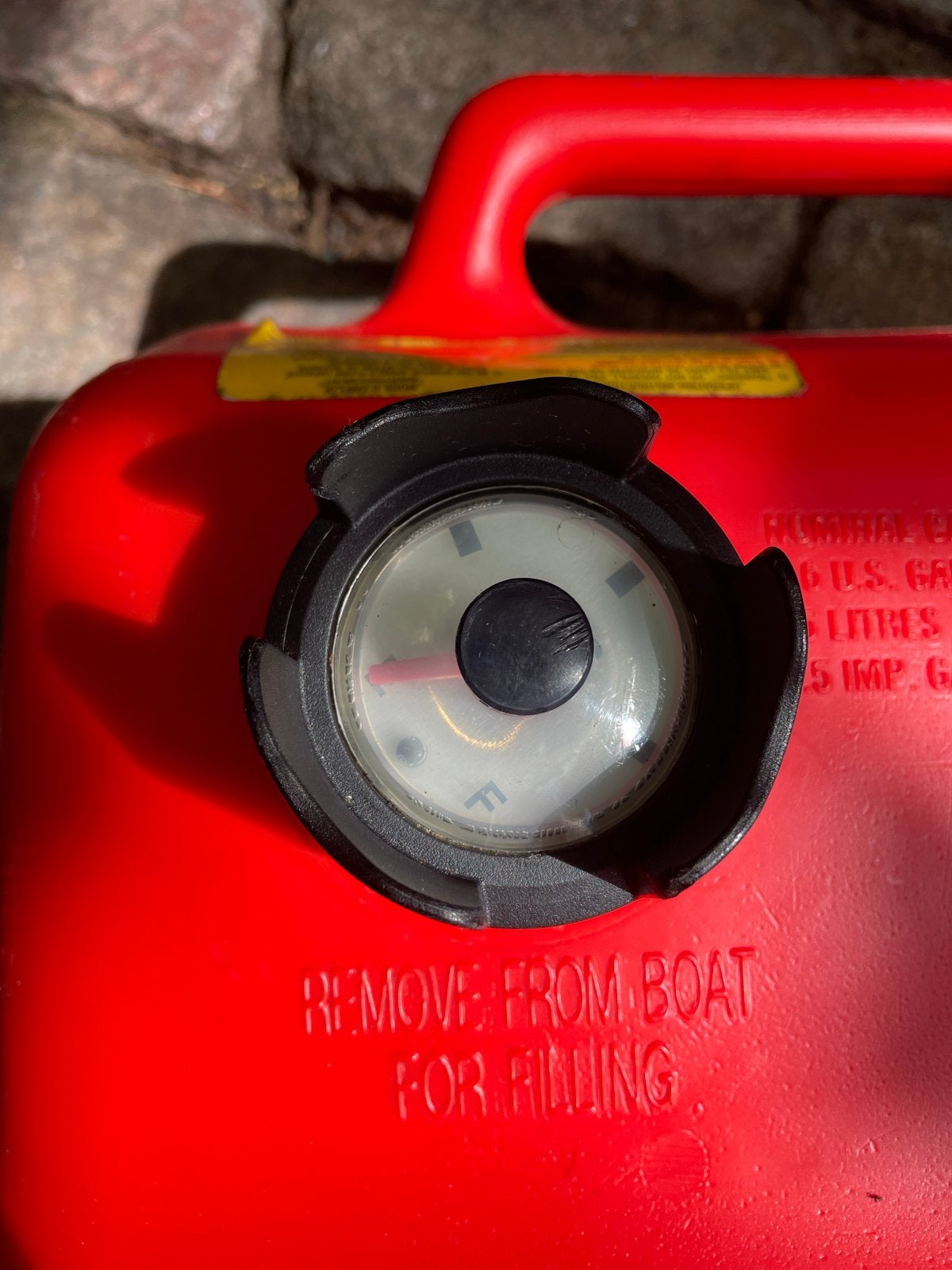 Tohatsu Benzinetank 25L met brandstofmeter, Watersport en Boten, Ophalen, Gebruikt, Motor en Techniek