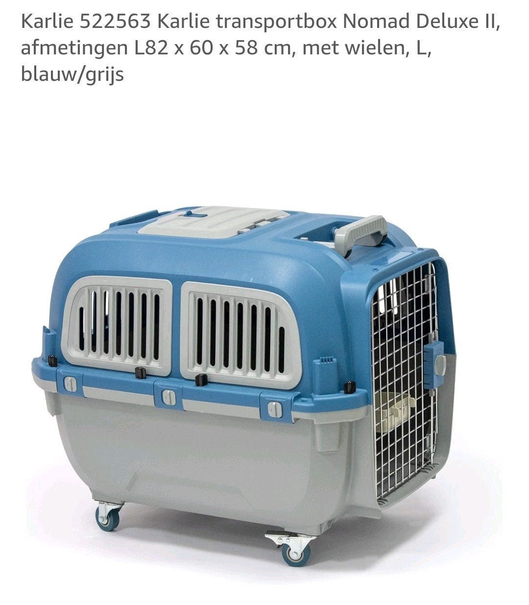 Grote bench Karlie Nomad Deluxe II, maat L,, Ophalen, Zo goed als nieuw