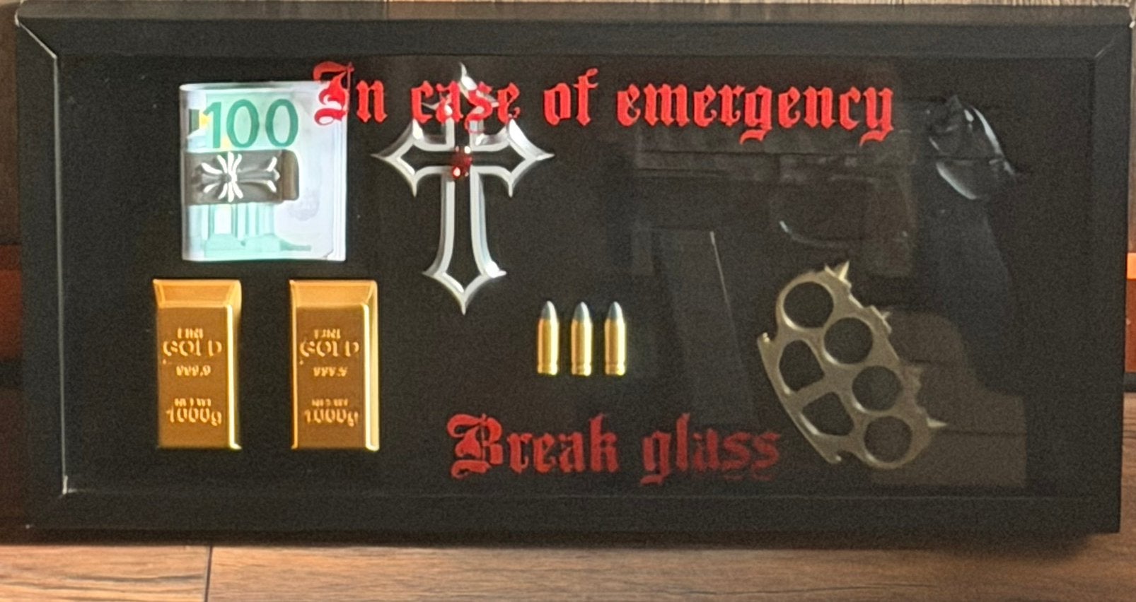 In geval van nood - Break glass (decoratie), Ophalen of Verzenden, Nieuw