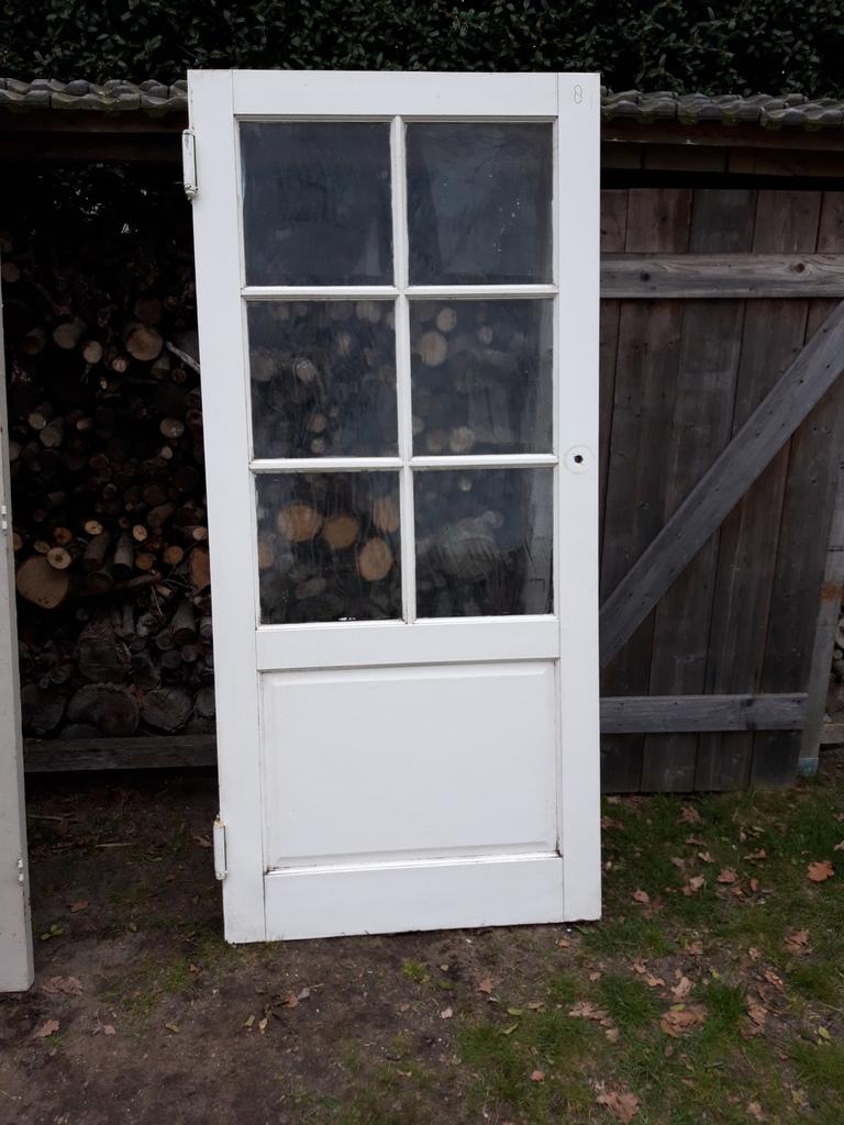 Voordeur, staldeuren, oude boerderijdeur met roedes, roeden, Ophalen, 80 tot 100 cm, 200 tot 215 cm, Hout