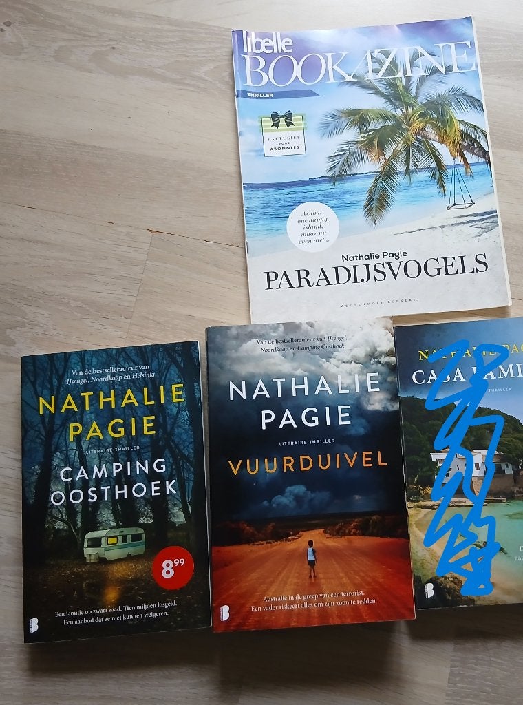 NATHALIE PAGIE boeken 3x, Ophalen of Verzenden, Gelezen, Nederland
