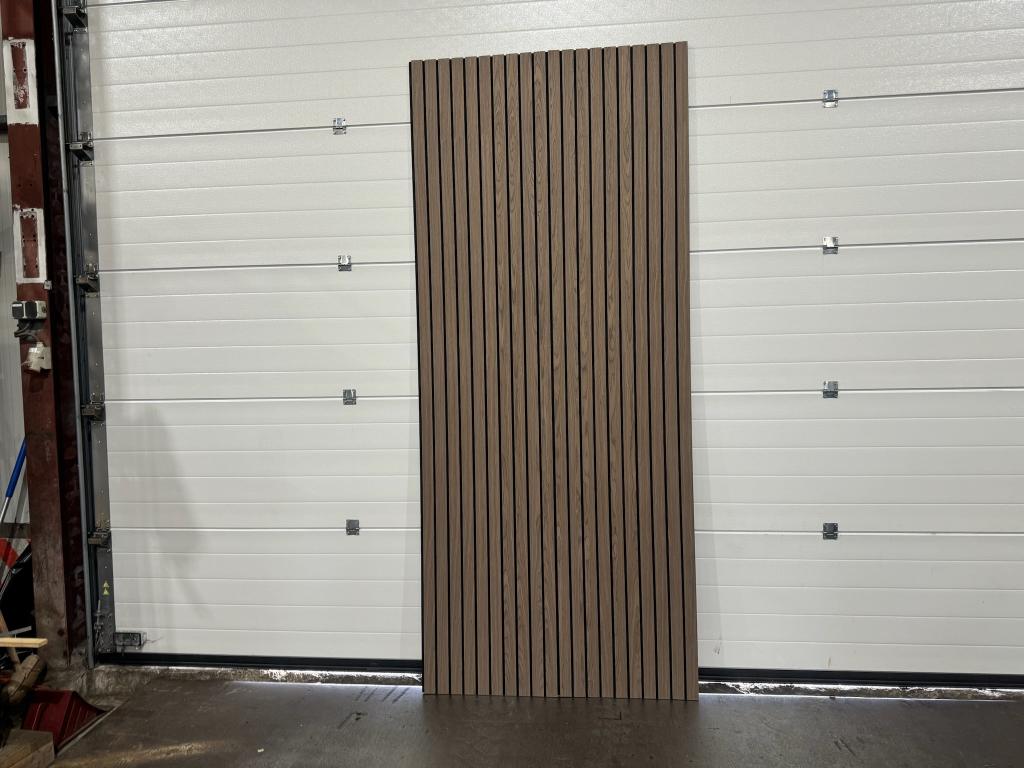 Akoestische wandpanelen 2900 x 60 cm - 50x10 mm -  Walnutt, Huis en Inrichting, Geluiddempend, Hout, Meerkleurig, Nieuw