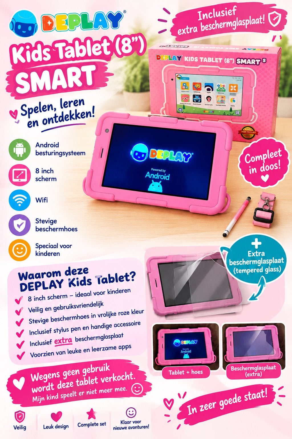 Deplay ipad KIDS, Ophalen of Verzenden, Zo goed als nieuw, 10 inch, 64 GB
