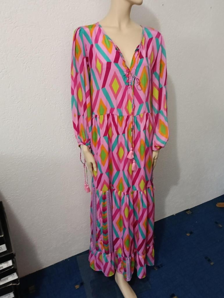 Gold&Silver maxi dress maat 38 Roze, Kleding | Dames, Jurken, Maat 38/40 (M), Gold&Silver, Ophalen of Verzenden, Zo goed als nieuw