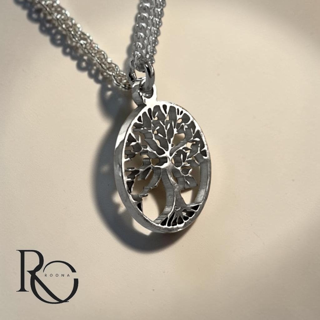 Tree of Life hanger 925 zilver met ketting – levensboom, Verzenden, Nieuw, Zilver, Zilver