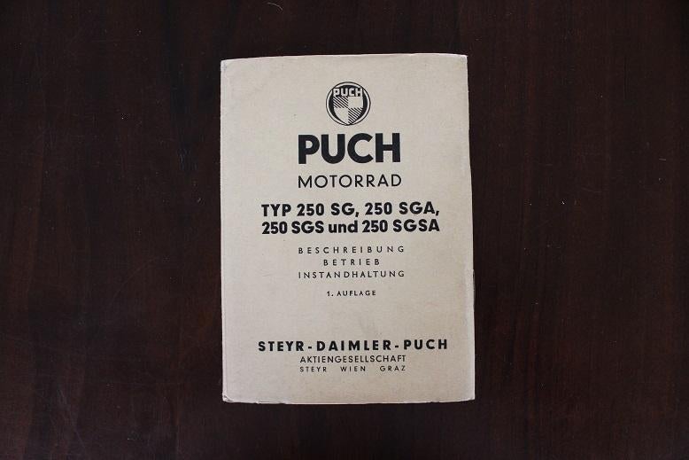 Puch 250 SG SGA SGS SGSA 1956 motorrad betriebs anleitng, Ophalen of Verzenden, Overige merken