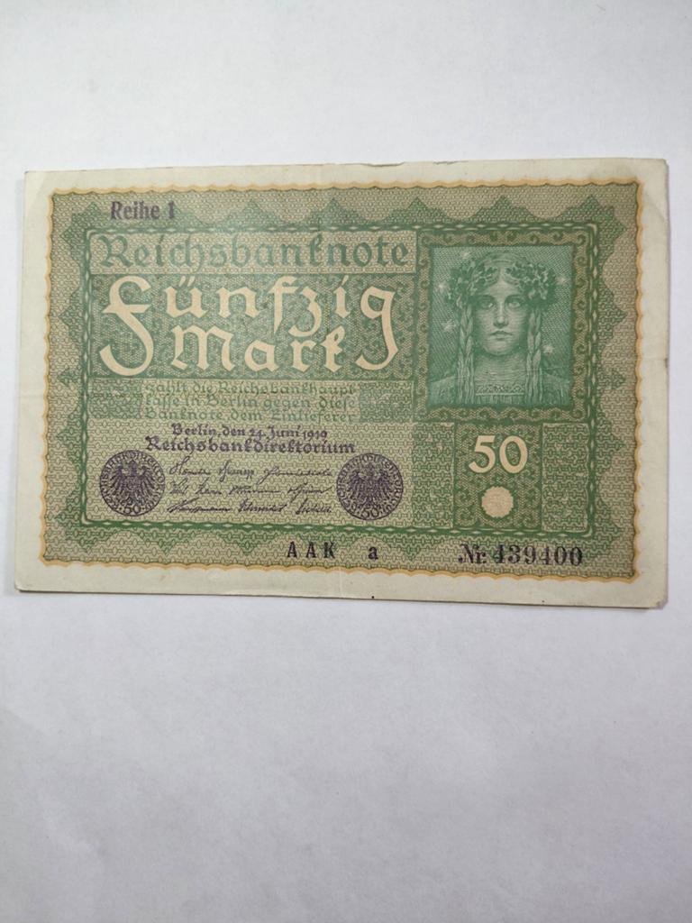 Duitse 50 mark 1919, Ophalen of Verzenden, Duitsland