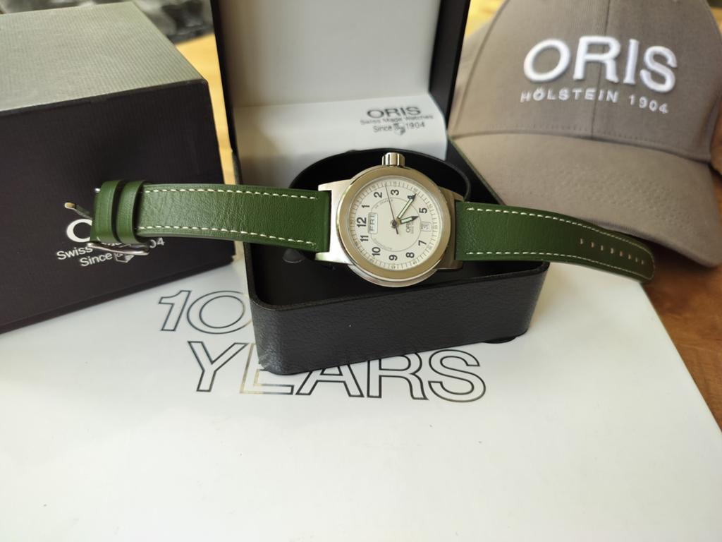 Prachtig Oris Big Crown Day Date Automatic Horloge Full-set, Overige merken, Zwart, Ophalen of Verzenden, Zo goed als nieuw