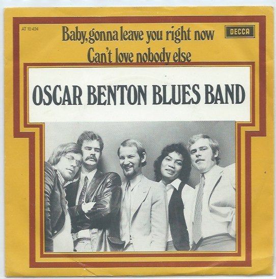 Nederbeat- Oscar Benton Blues Band- Baby, gonna leave you, Cd's en Dvd's, Gebruikt, 7 inch, Ophalen of Verzenden, Beschermende buitenhoes