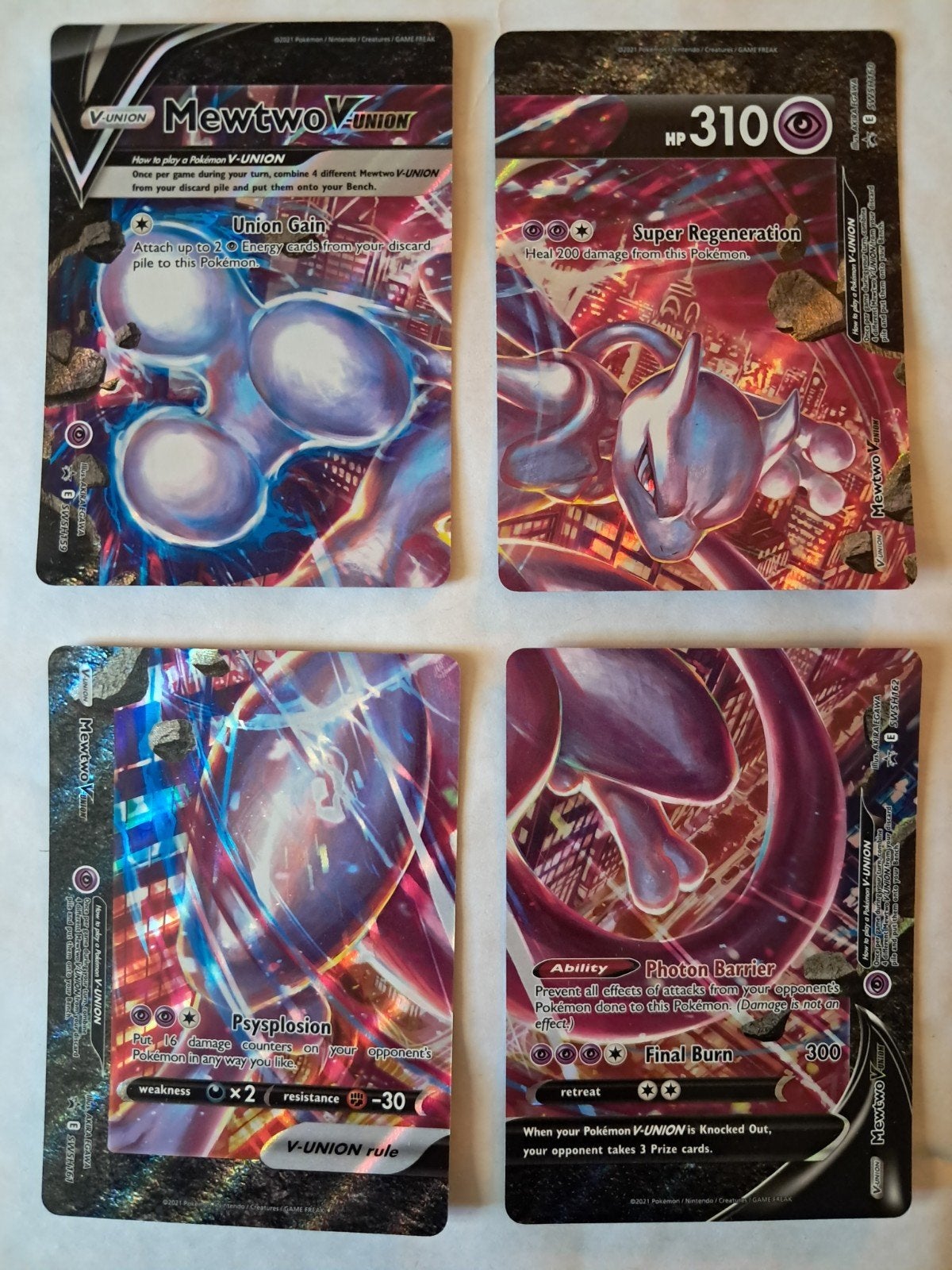 Mewtwo Vunion Promo NM, Ophalen of Verzenden, Nieuw, Losse kaart, Foil