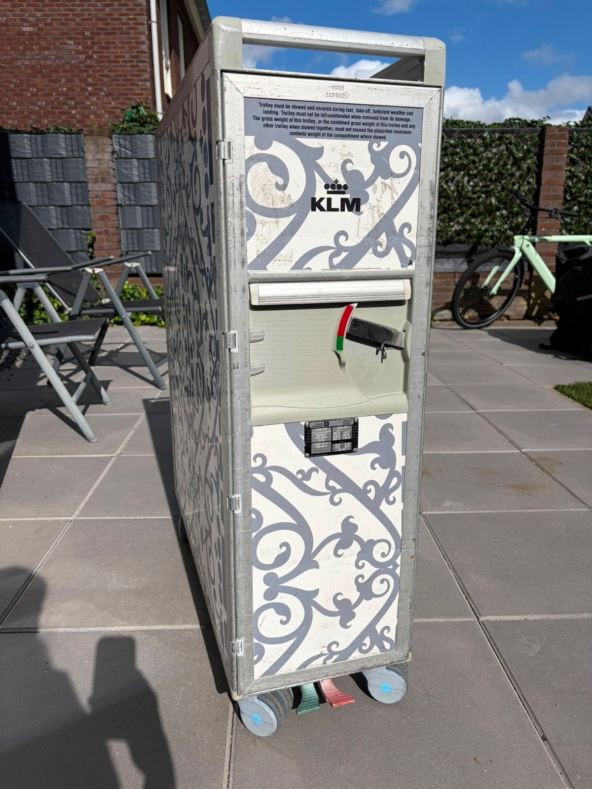 Originele KLM Full Size Vliegtuigtrolley – Marcel Wanders Ed, Ophalen of Verzenden, Gebruikt