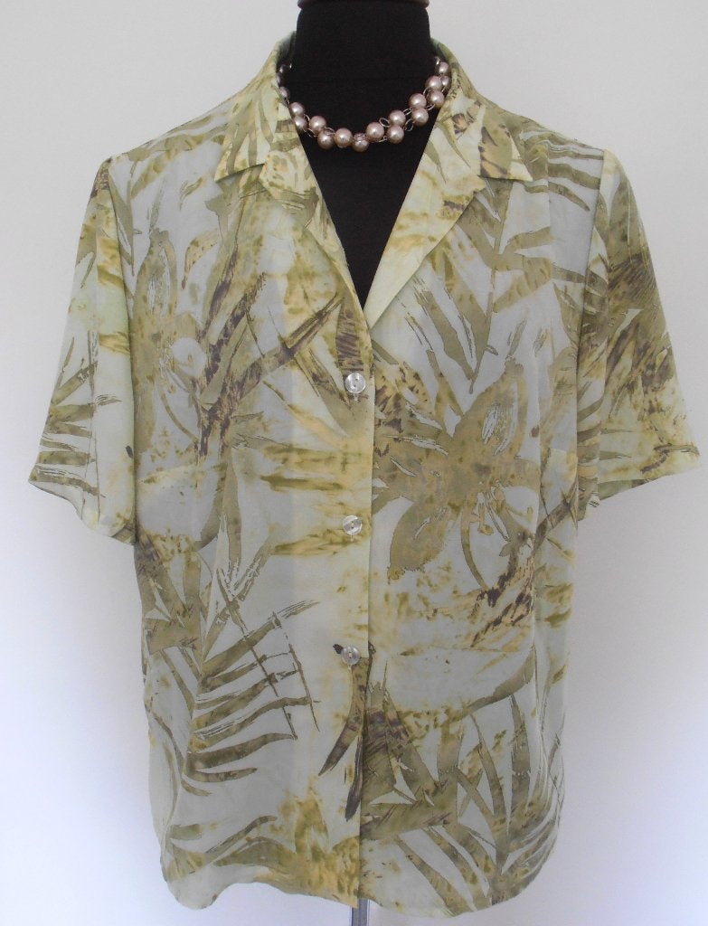 Setterlady - prachtige blouse korte mouw - 48, Kleding | Dames, Maat 46/48 (XL) of groter, Zo goed als nieuw, Setterlady, Meerkleurig