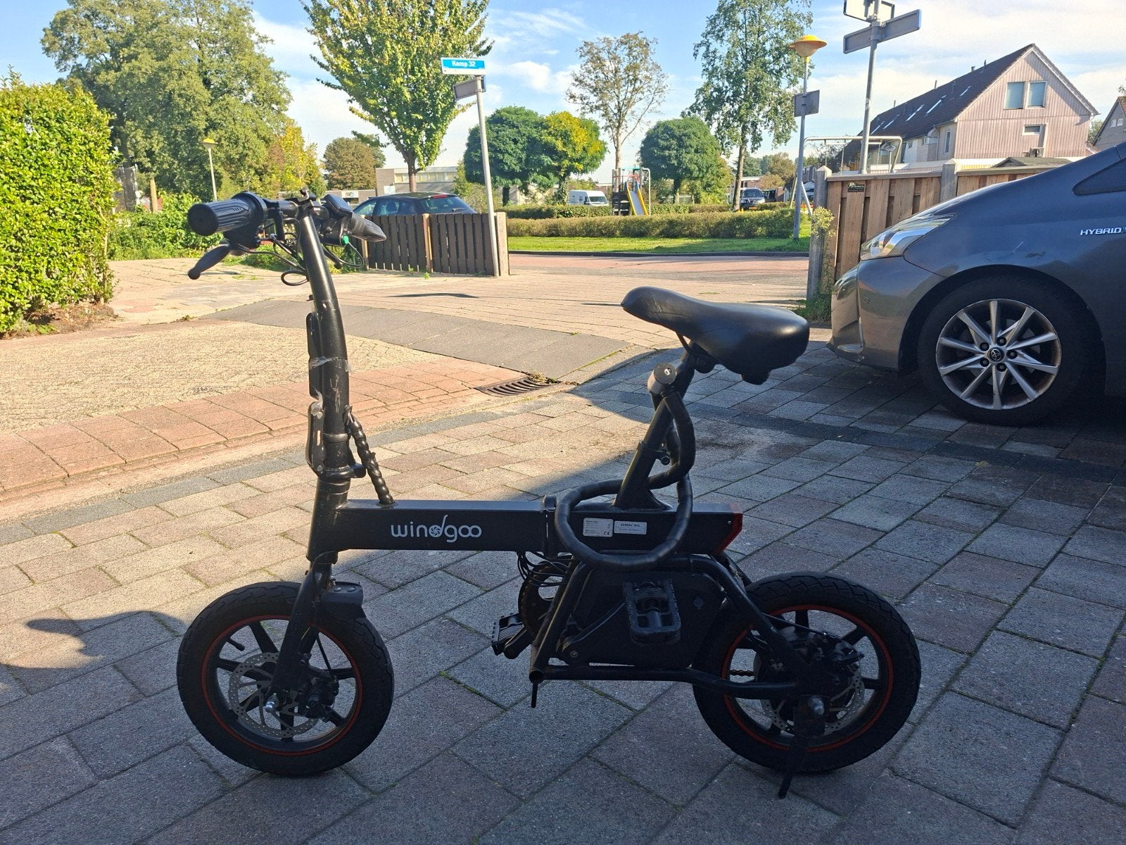 Windgoo opvouwbare elektrische fiets - Zo goed als nieuw, Fietsen en Brommers, Minder dan 47 cm, Ophalen of Verzenden, Zo goed als nieuw