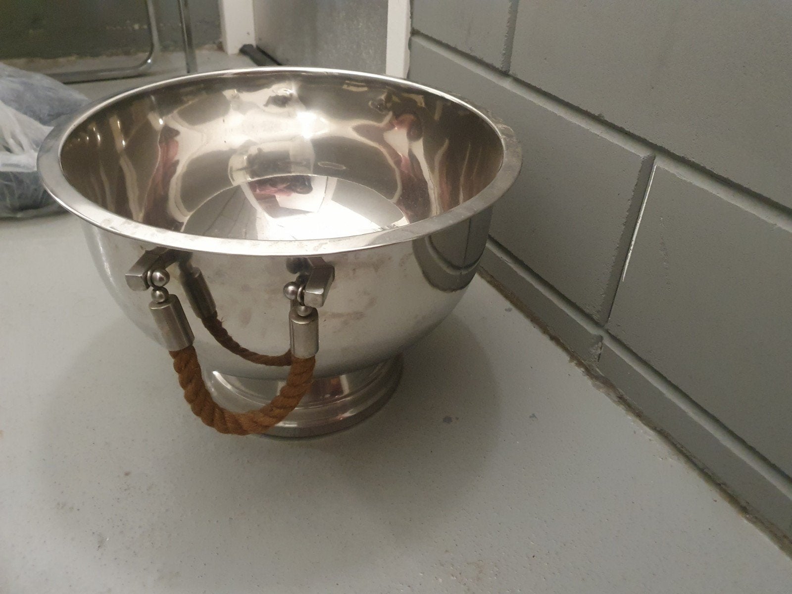 CHAMPAGNE SCHAAL, Ophalen, Zo goed als nieuw, Rond, Glas