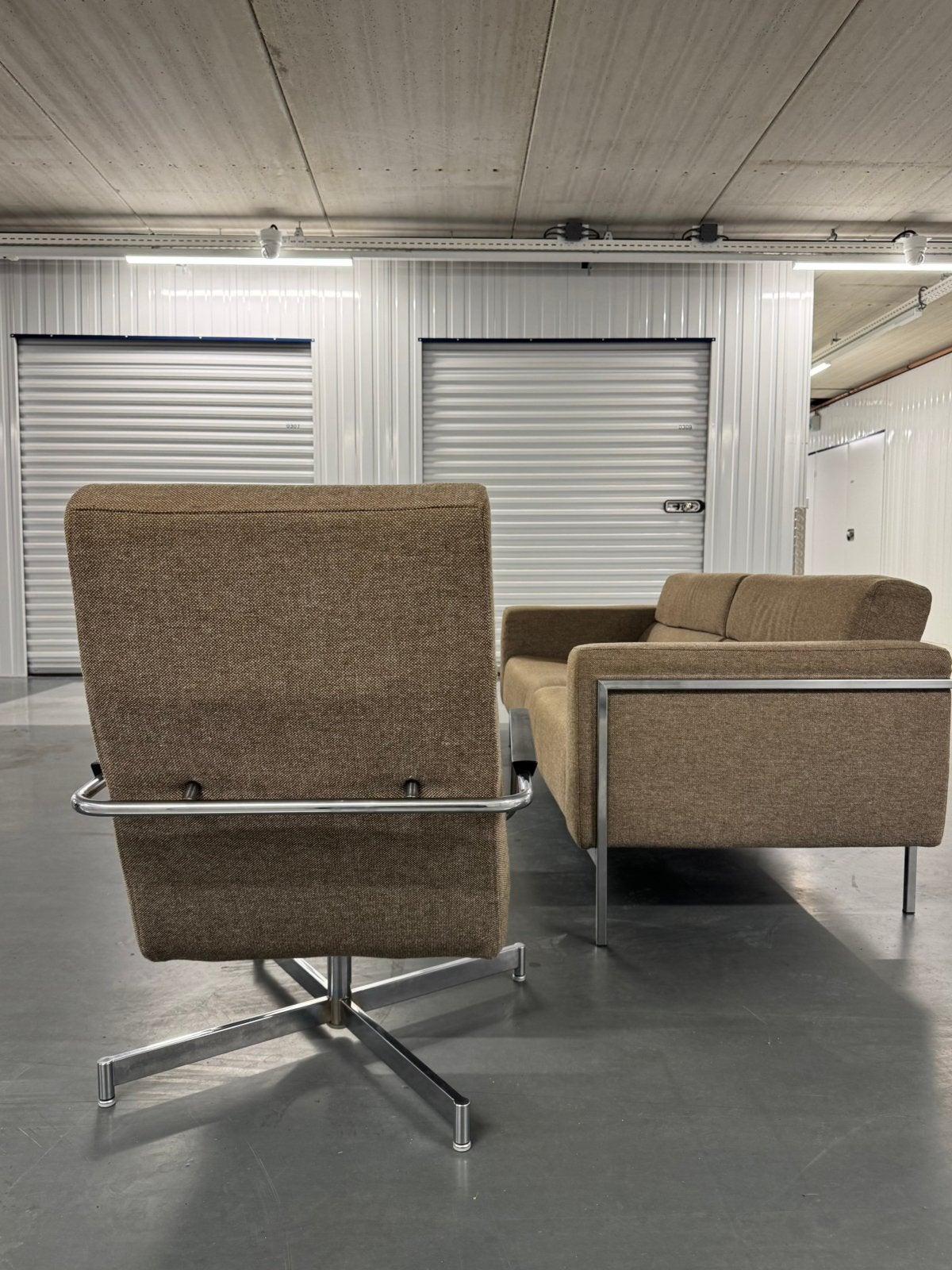 Harvink Forum 2,5-zits + 2 Optie fauteuils | Complete set, Gebruikt, Hout, Pakhuis Zuidwest, Ophalen of Verzenden