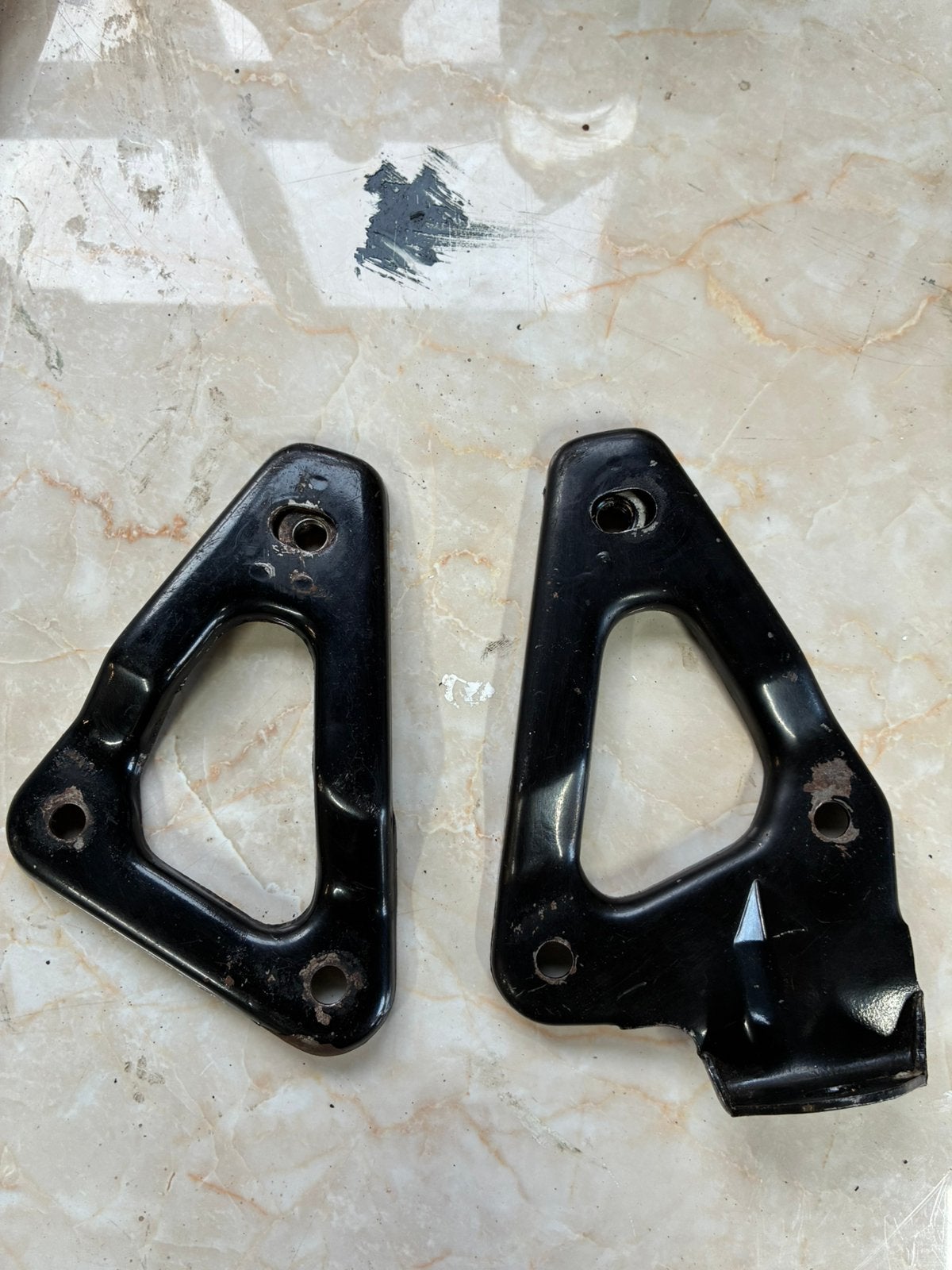 Kawasaki z1000 1977/78 originele uitlaatdempers  brackets., Motoren, Ophalen of Verzenden, Gebruikt
