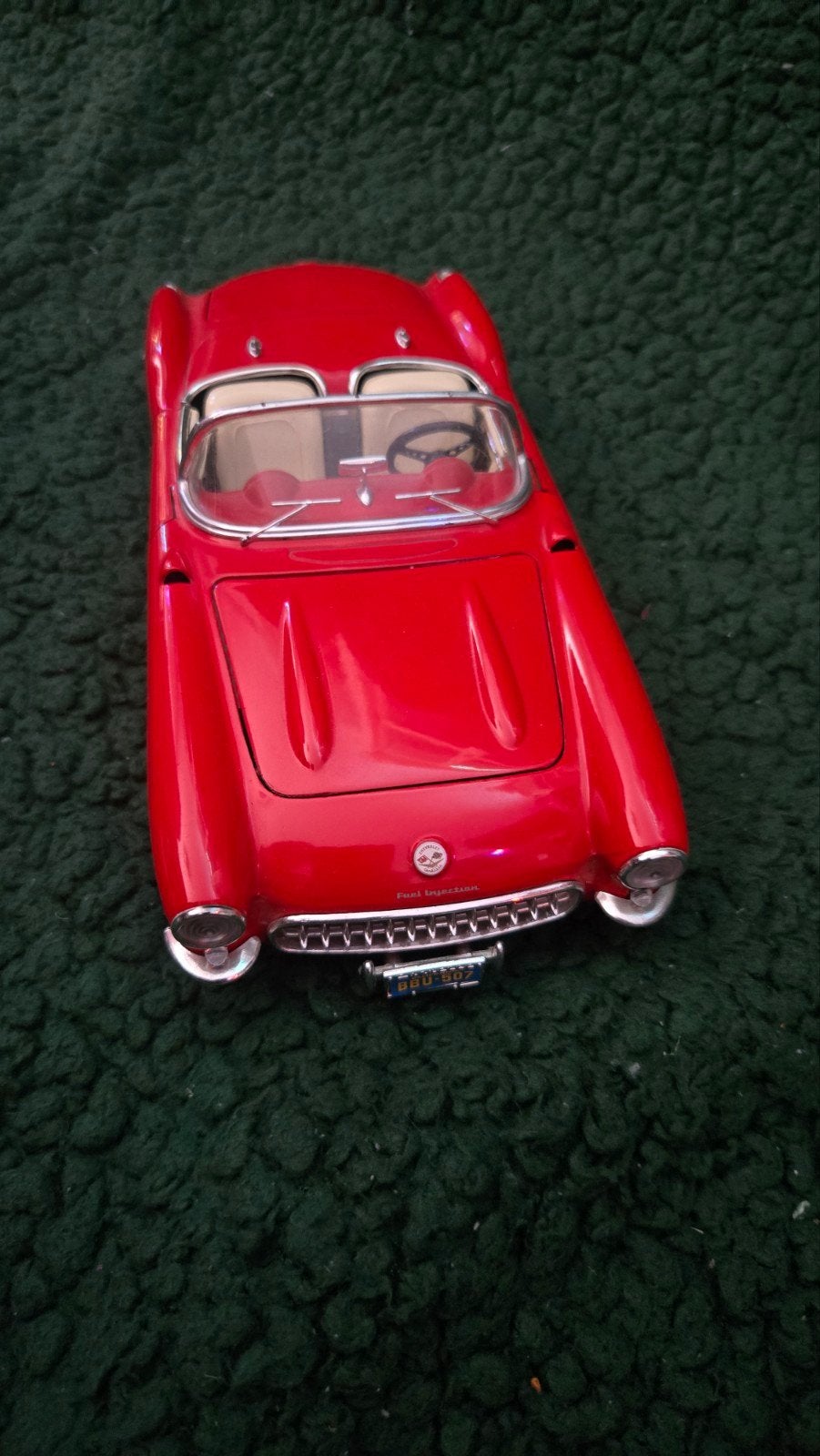 Prachtige rode modelauto: Chevrolet Corvette C1, Ophalen of Verzenden, Zo goed als nieuw, Auto, Overige merken