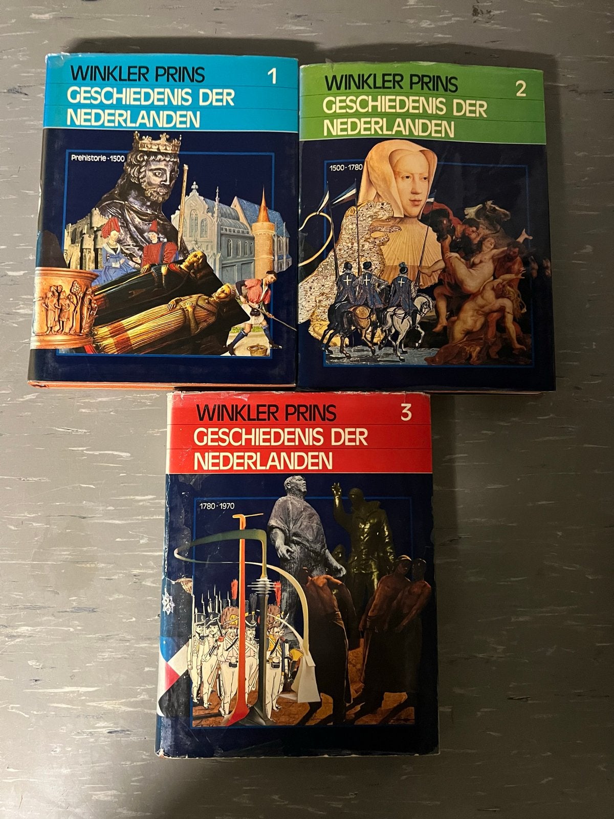 Winkler Prins Geschiedenis der Nederlanden (3 delen), Boeken, Ophalen of Verzenden, Gelezen