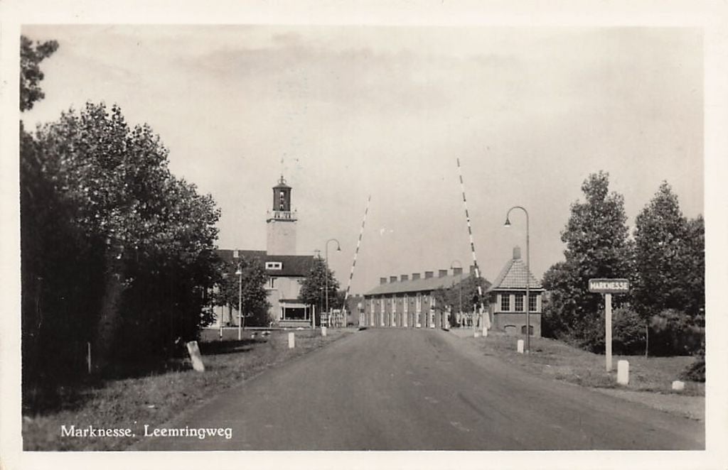 AM222 Marknesse Noordoostpolder Leemringweg 1955, Verzenden, 1940 tot 1960, Gelopen, Flevoland