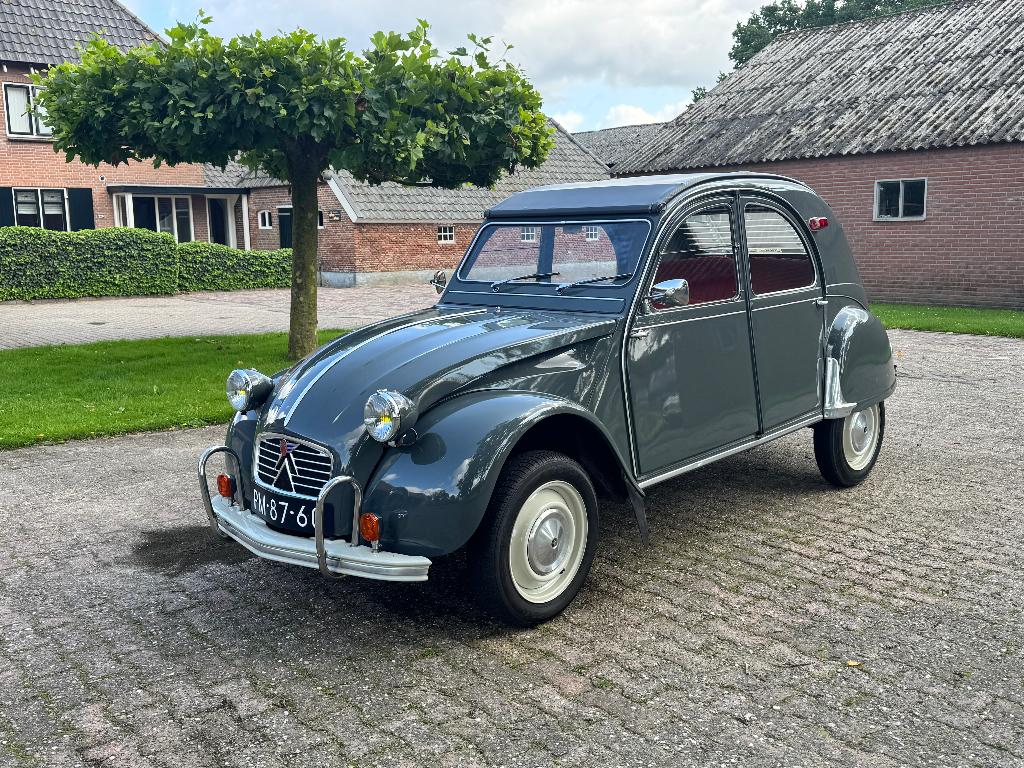 Citroën 2CV Azam 1964 Grijs - Mooie staat., Auto's, Voorwielaandrijving, Stof, 2CV, 495 kg