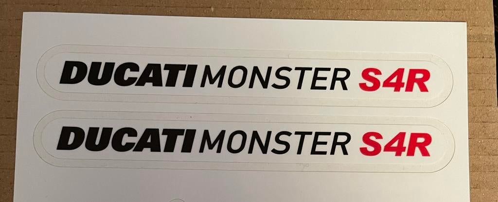 Ducati Monster S4R Stickers 15cm breed 1,5cm hoog, Motoren, Ophalen of Verzenden, Nieuw