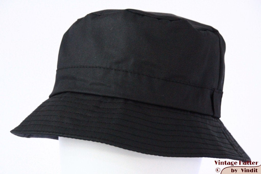 Vissers wax hoed Hawkins zwart 57, 59, 60 en 61 nieuw, 60 cm (XL, 7½ inch) of meer, Hoed, Nieuw, Ophalen of Verzenden