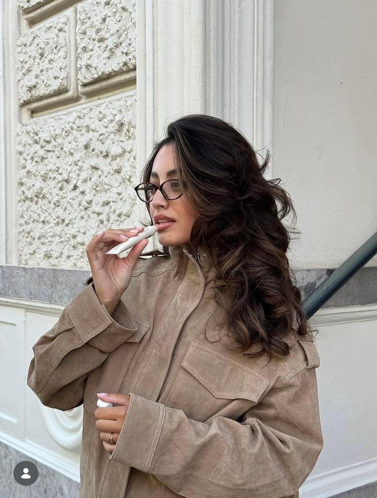Zara suede bomber jas leer maat XS viral, Ophalen of Verzenden, Zo goed als nieuw, Maat 34 (XS) of kleiner, Beige