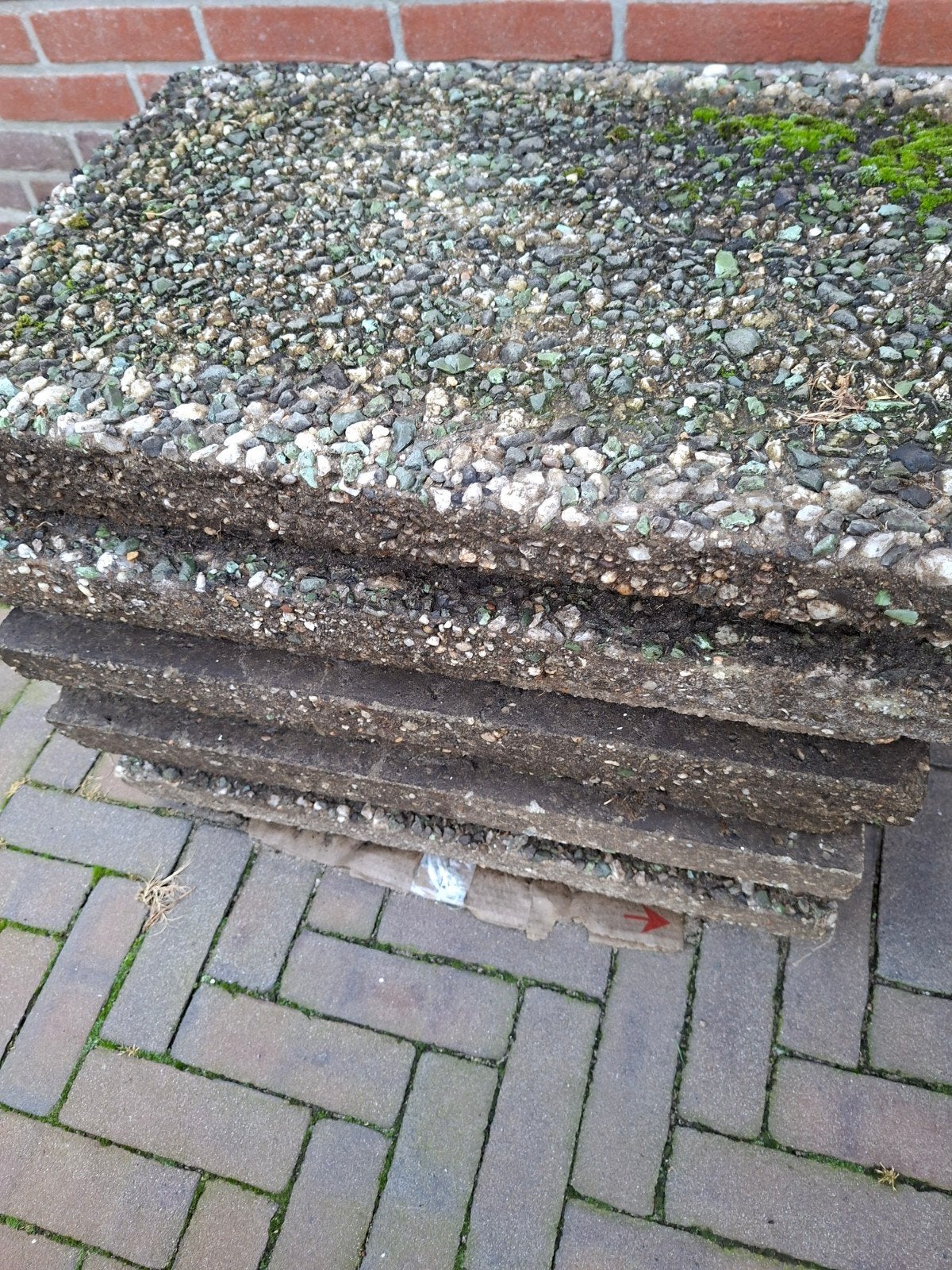 gratis grindtegels, Tuin en Terras, Ophalen of Verzenden, Gebruikt, Beton, Terrastegels