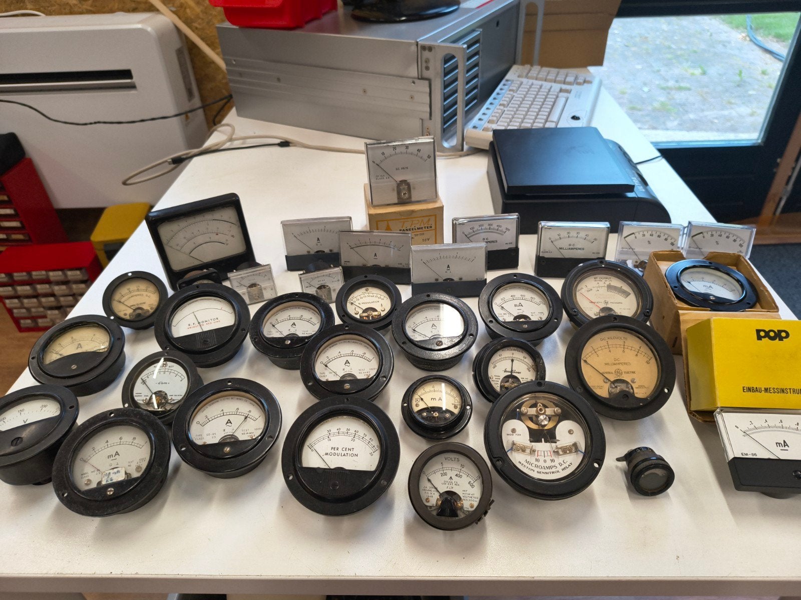 Diverse paneelmeters: volt- en ampèremeters, Ophalen of Verzenden