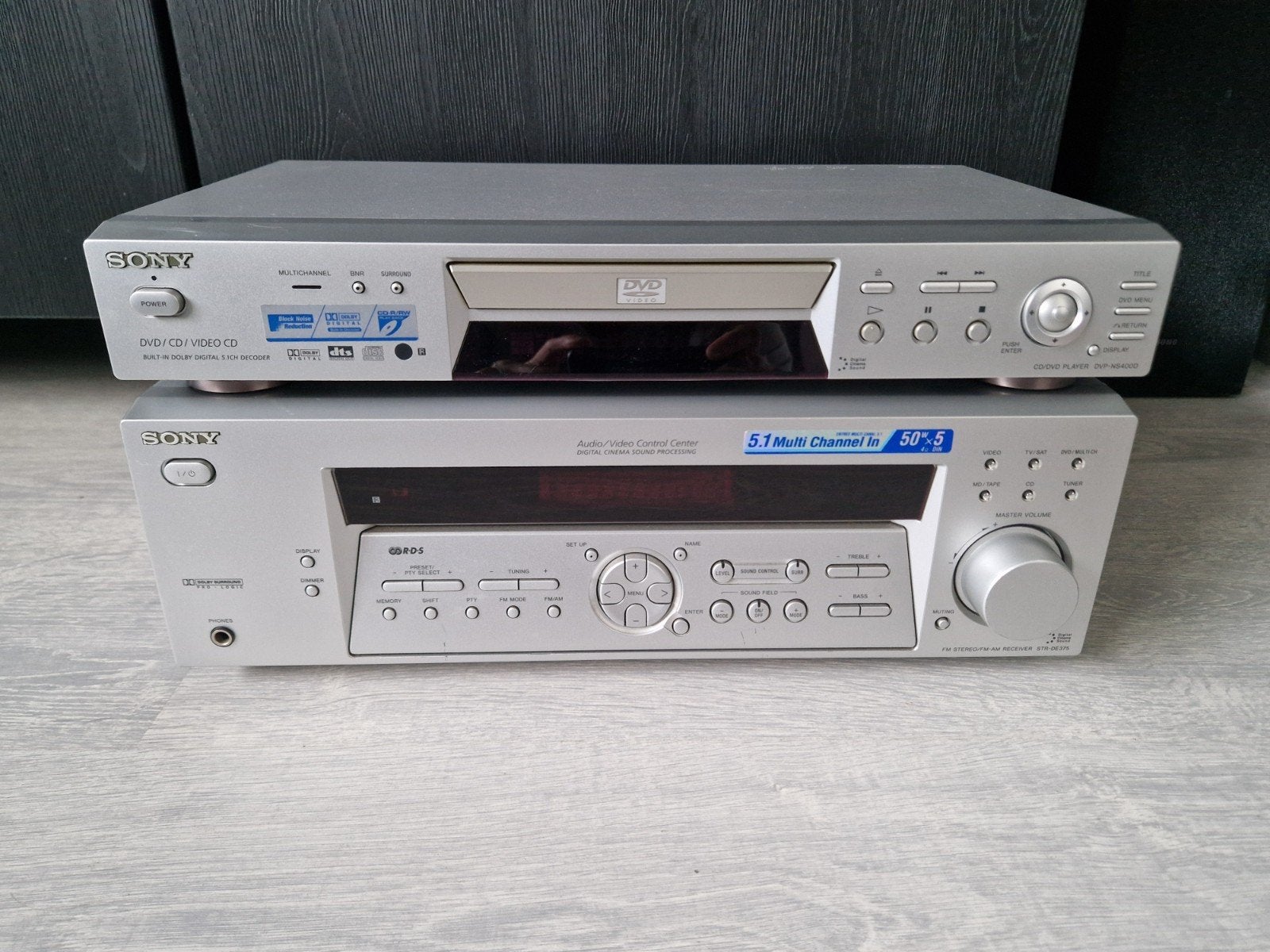 Sony STR-DE375 + Sony DVP-NS400D, versterker+dvd/cd speler, Ophalen of Verzenden, Zo goed als nieuw, Sony, Dvd-speler