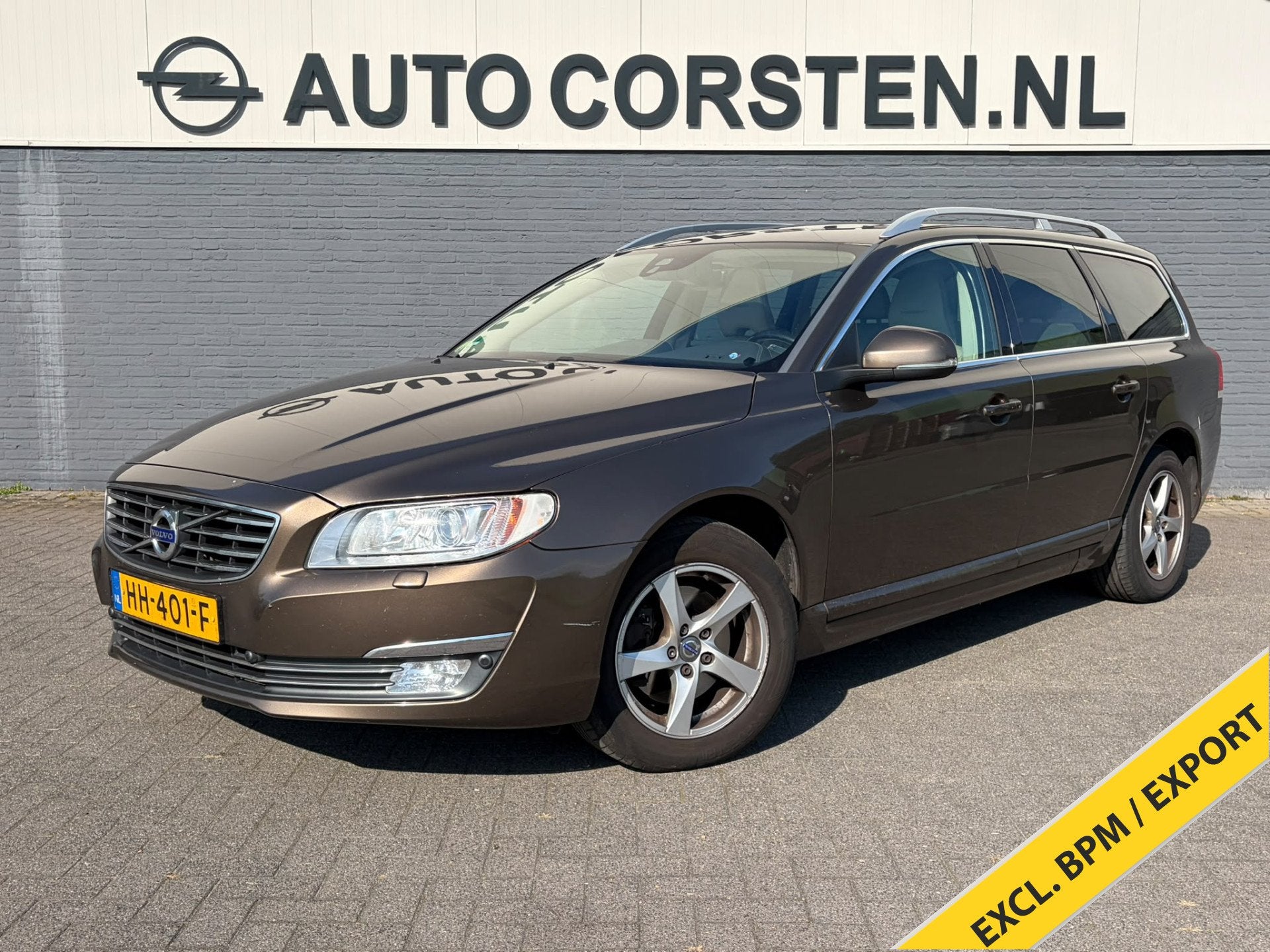 Volvo V70 2.0 D4 Leder Trekhaak Navi Ecc Bluetooth Pdc Schui, Auto's, Voorwielaandrijving, Euro 6, 4 cilinders, Xenon verlichting