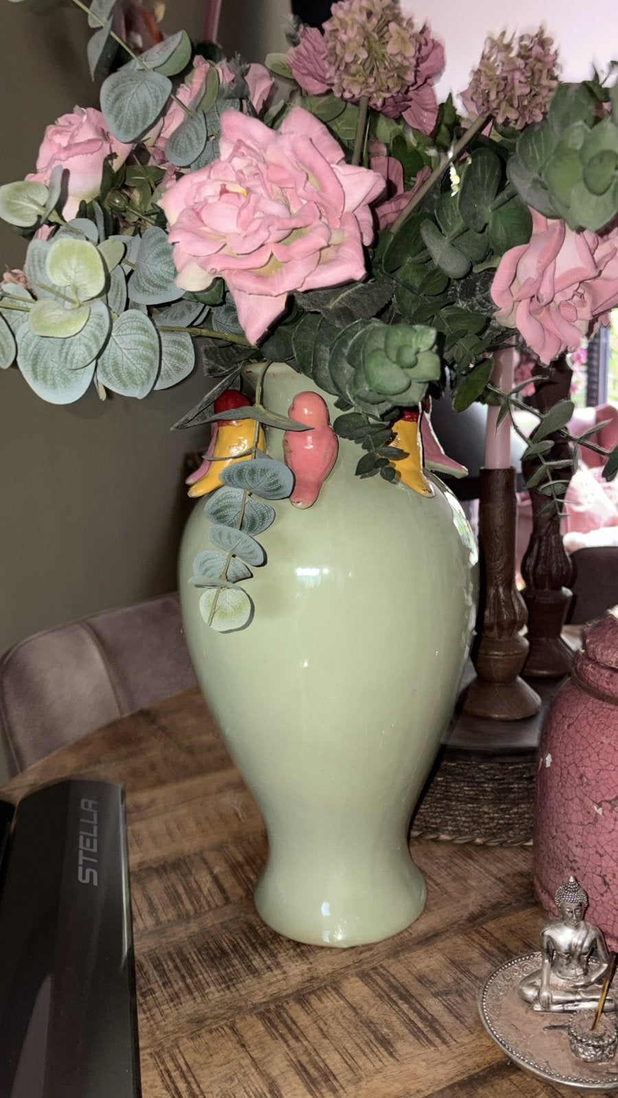 Mooie vaas met bloemen, Ophalen of Verzenden