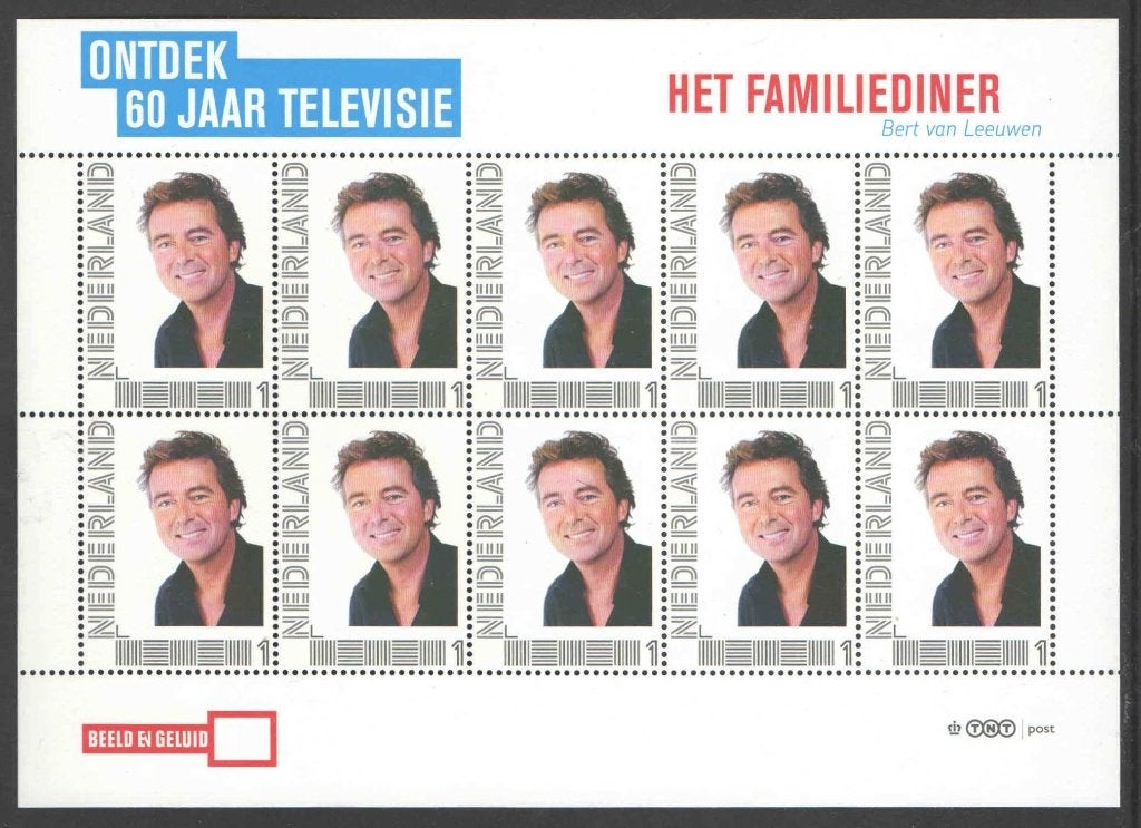 Postzegels Ontdek 60 jaar Televisie: Het familiediner, Postzegels en Munten, Postzegels | Nederland, Ophalen of Verzenden, Na 1940