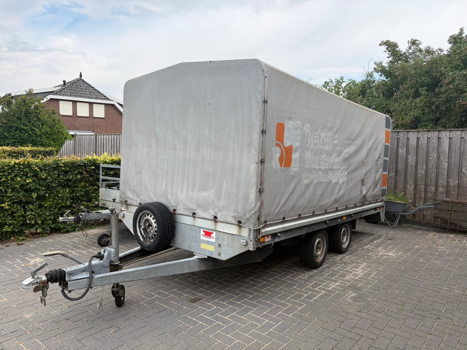 Aanhanger met huif, Auto diversen, Aanhangers en Bagagewagens, Ophalen, Gebruikt