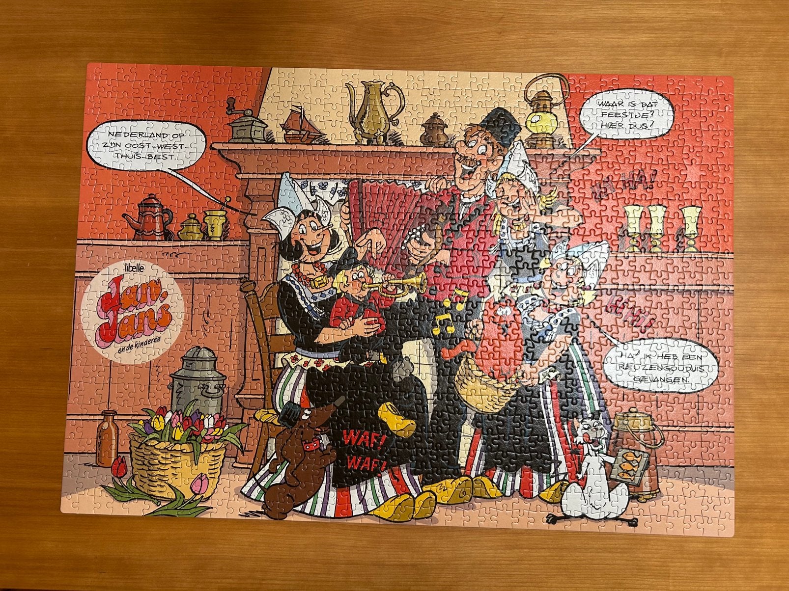 Libelle puzzel 1000 stukjes Jan, Jans en de kinderen, Hobby en Vrije tijd, Denksport en Puzzels, Ophalen of Verzenden, 500 t/m 1500 stukjes