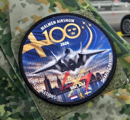 312 Sqn Patch Malmen Airshow, Verzenden, Nieuw, Patch, Badge of Embleem