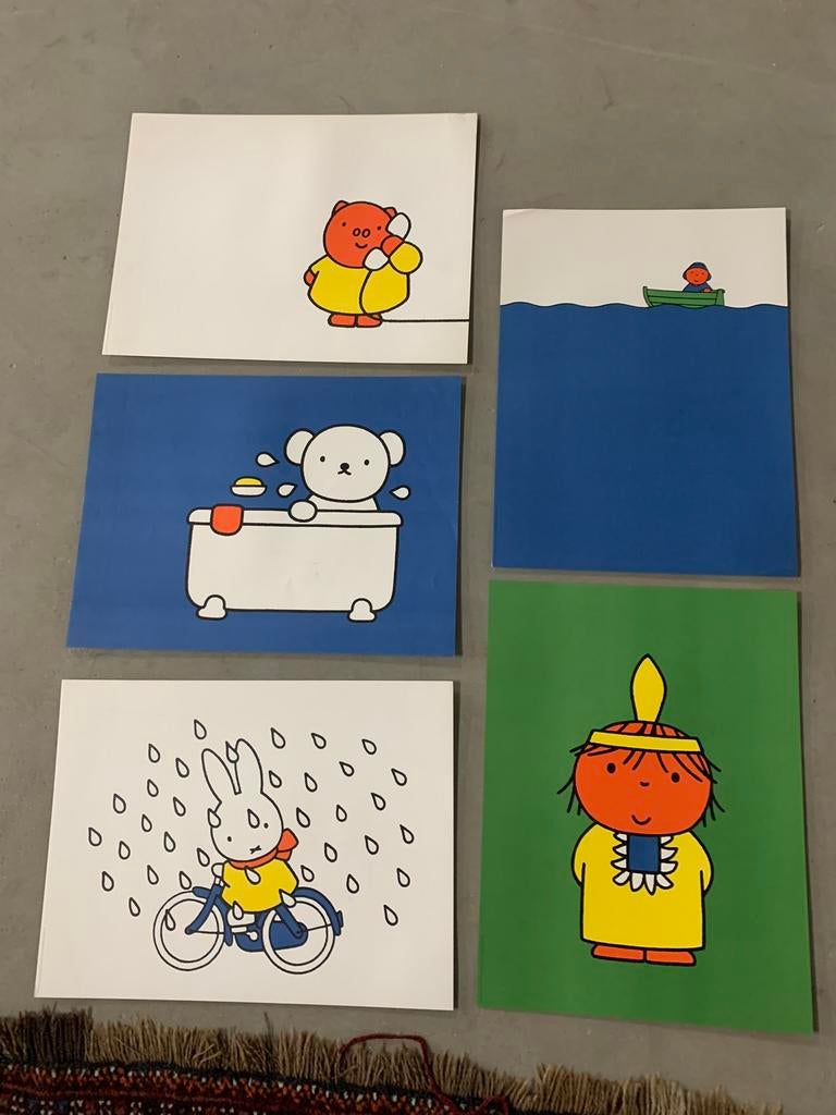 Vintage Nijntje (dick bruna) posters, Verzamelen, Ophalen of Verzenden, 1980 tot 1990