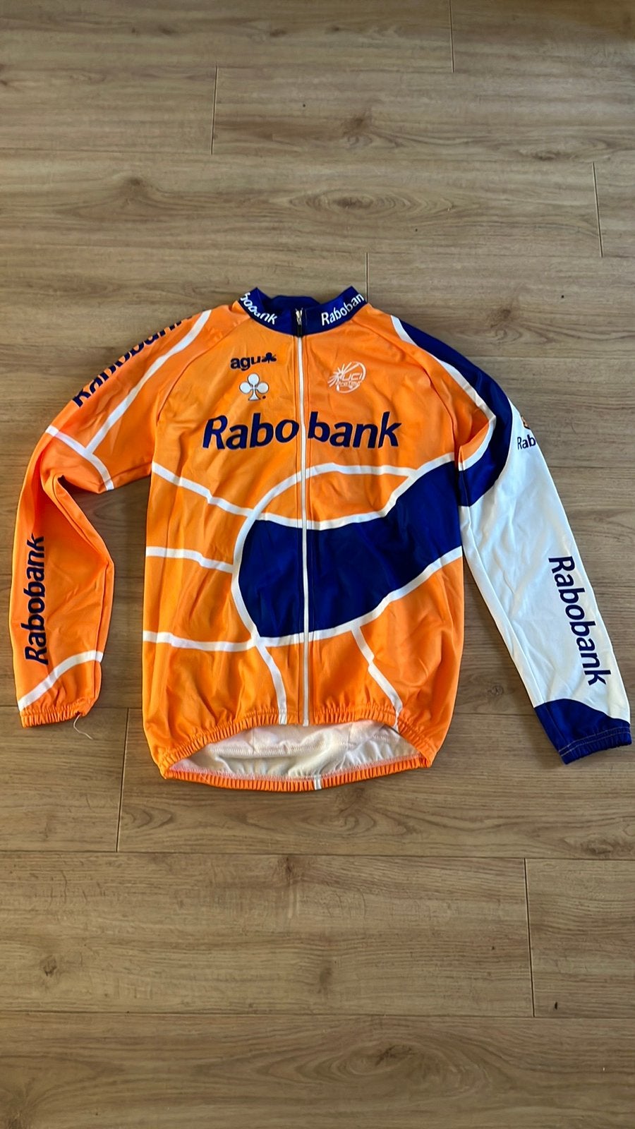 Rabobank fietsjas met lange mouw, Ophalen of Verzenden, Zo goed als nieuw, Bovenkleding
