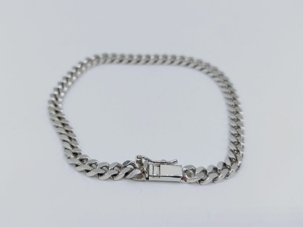 Zilveren herenarmband, 19,5 cm, Gebruikt, Info@zilverwebsite.nl, Verzenden, Zilverwebsite.nl