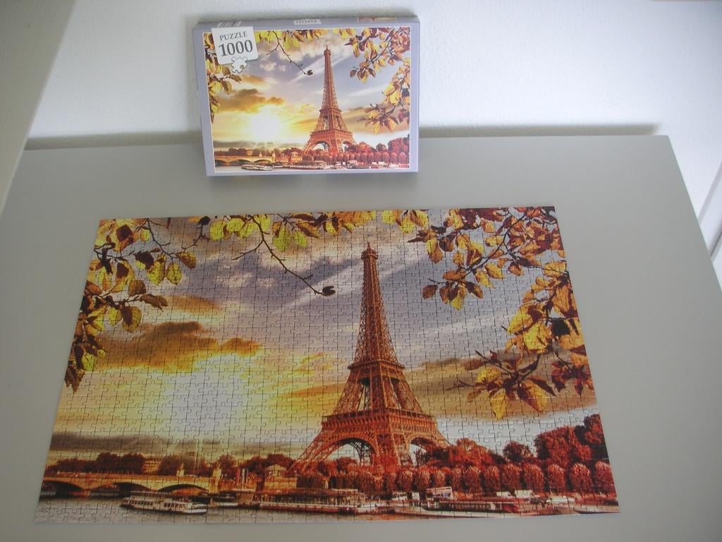 Legpuzzel Parijs 1000 st. compleet zgan., Ophalen, 500 t/m 1500 stukjes, Zo goed als nieuw, Legpuzzel