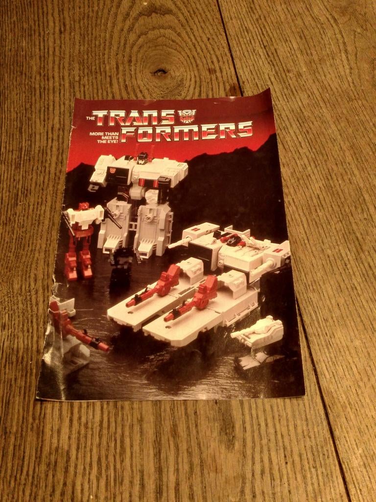 Transformers vintage folder, G1, Ophalen of Verzenden, Gebruikt