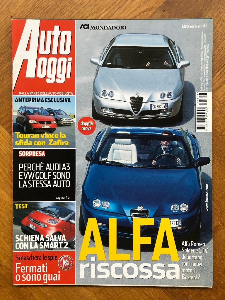 Auto Oggi nr.18 2003 (Italiaanse Autoweek), Boeken, Alfa Romeo, Nieuw, Ophalen of Verzenden, Auto Oggi