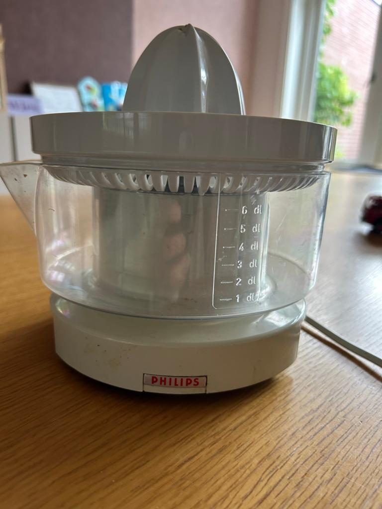 Vintage jaren 70 Philips citrus pers type HR2201, Ophalen of Verzenden, Gebruikt, Elektrisch, Citruspers